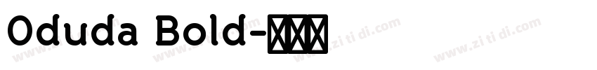0duda Bold字体转换